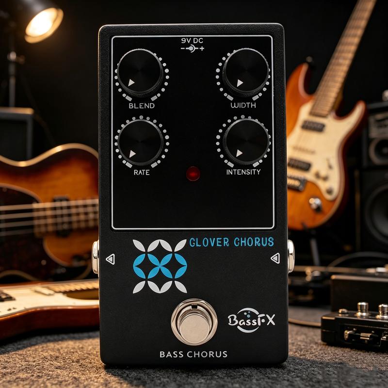Fanmuzk Analog Bass Effect Pedal AUTO WAH/Chorus/BASS ANALOG PREAMP/Compress/DISTORTION/DRIVE Electric Bass Analog Effect Pedal