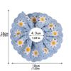 Милые богемные вязаные резинки для волос с цветами Flores Эластичная сладкая резинка для волос Плетеная разноцветная вязаная веревка для волос Головной убор