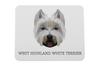 West Highland White Terrier, Westie -Geometryczna Podkładka Ze Zdjęciem I Napisem Pod Mysz Art-Dog