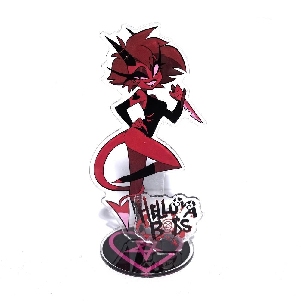 15СМ Фигурка Hazbin Hotel Helluva Boss Стенд Акриловые Фигурки Вагги Настольная Подставка Фигурка Набор Украшений Подарки