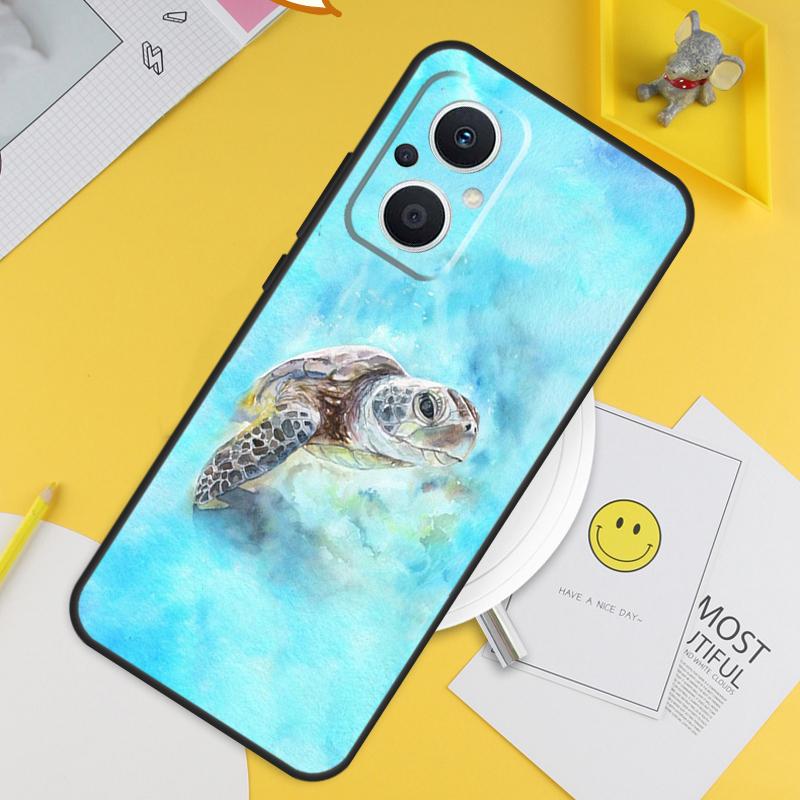 Морская черепаха Океан Для OPPO Reno 14 12 11 10 13 Pro 8T 11F 12F 13F 14F 7 8 Lite OPPO Find X9 X8 X6 X5 Pro Чехол