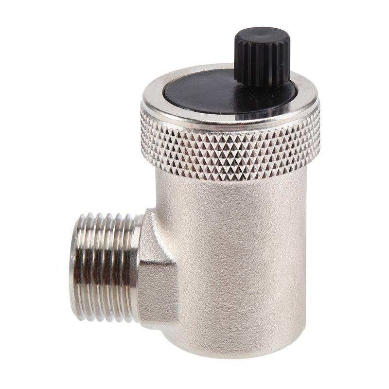 A84E-Automatic Quick Bleeder For Water Heating HVAC System External Thread Pressure Relief Valve Quick Bleeder Valve