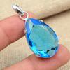 Граненый танзанитовый драгоценный камень стерлингового серебра 925 пробы Ювелирные изделия ручной работы Красивый кулон