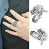 Teens Ring Opening Decorative Adjustable Engraved Dragon Loong Teens Ring Fashion Jewelry