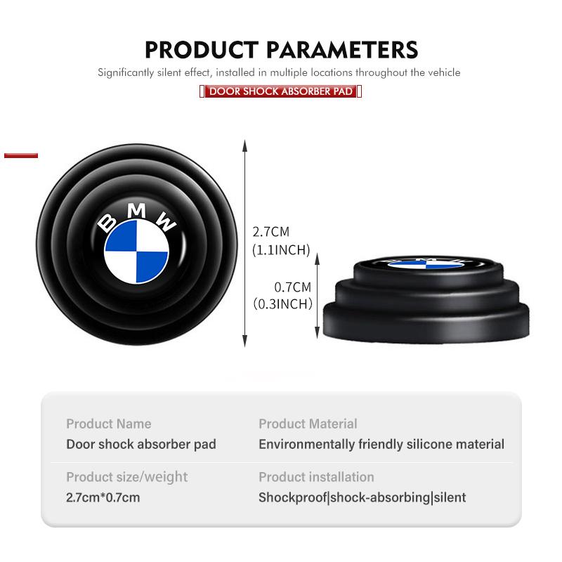 4/8/12pcs Car Door Anti Shock Absorber Spacer Protector Stickers For BMW M 1 3 4 5 6 7 Series M3 M6 F01 F02E34 E36 E70 F10 X6 X1 DN3