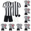23-24 Ньюкасл-Юнайтед, домашние футбольные майки, комплект коротких колготок, новый сезон, короткие мужские колготки, комплект мужских размеров