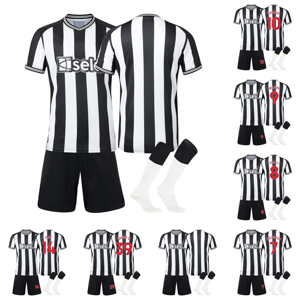 23-24 Домашние футбольные майки Ньюкасл Юнайтед Комплект шорты колготки Новый Комплект шорты колготки Мужской размер