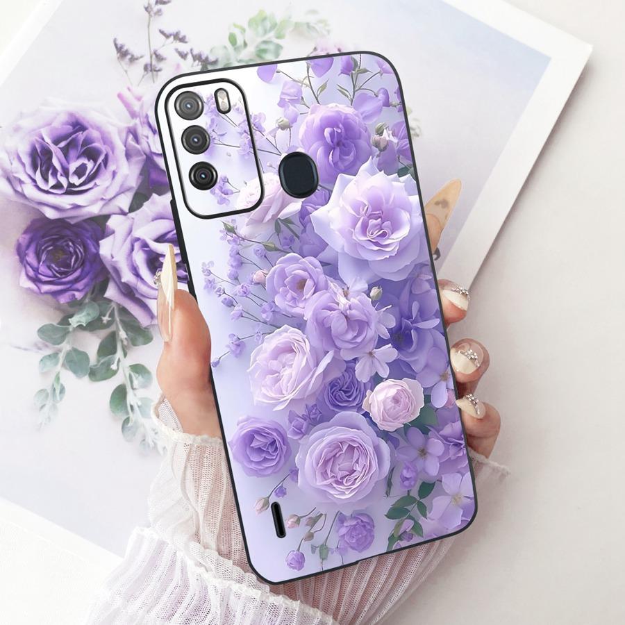 Case for Itel Vision 1 Pro Matte Soft Silicone Black butterfly Shockproof Phone Bags For ItelS16 S 16 Vision1pro Back Covers