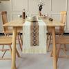 Table Runner with Tassels Hollow Design Protective Table Cloth for Dining Table Farmhouse Decoration