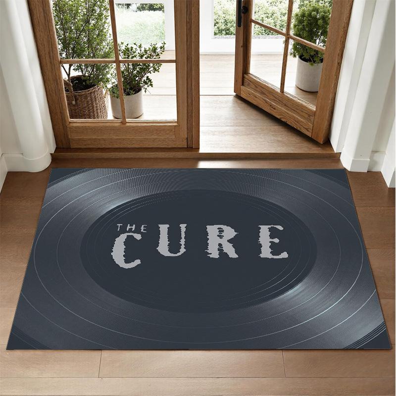 The Cure Design Crystal Velvet Rug Soft Decorative Mat for Bedroom Entrance