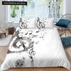 Music Notes Bedding Set for Kids Adult Duvet Cover King Queen Size Print Bed Set Home Textiles Bedclothes 2/3Pcs Duvet Cover Set
