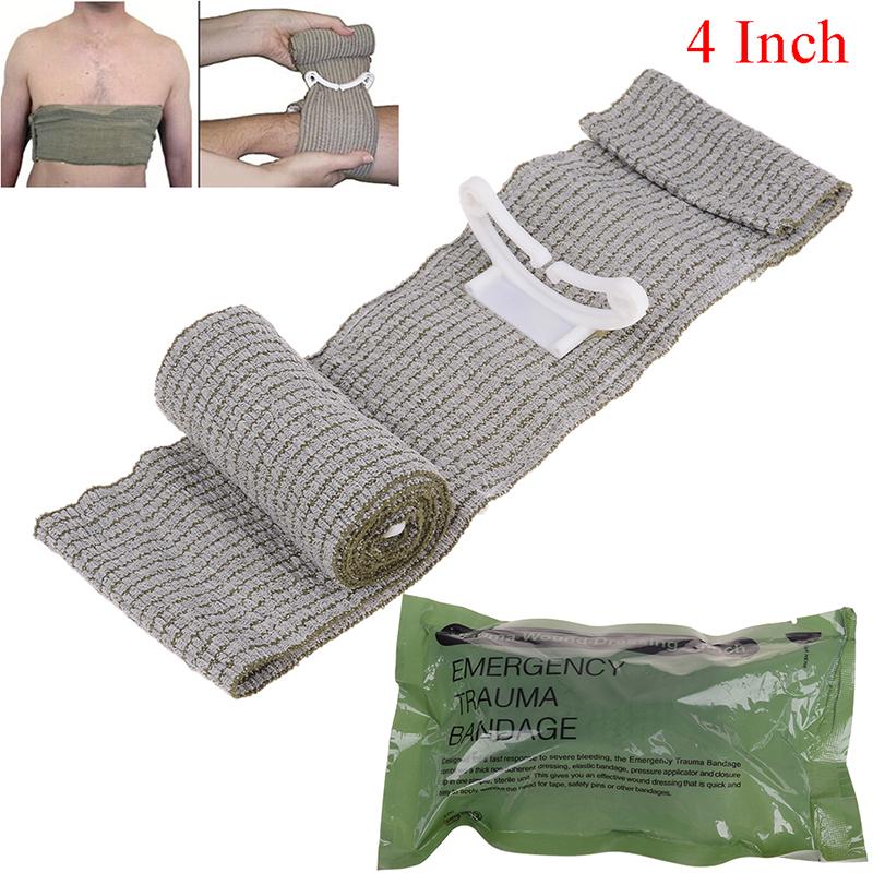 Israeli Bandage 4 Inch Sterile Wound Dressing Pressure Bar and Compression Wrap