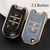 2 3 Button TPU Car Key Case Shell Cover Fob For Honda Civic HRV CRV XRV CR-V Crider Odyssey Pilot Fit Accord Keychain Protector Accessories