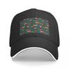 Red Panda Pattern Cotton Baseball Cap For  And  Fashion Soft Top Casual Retro Snapback Hat Unisex Peaked Cap Adjustable