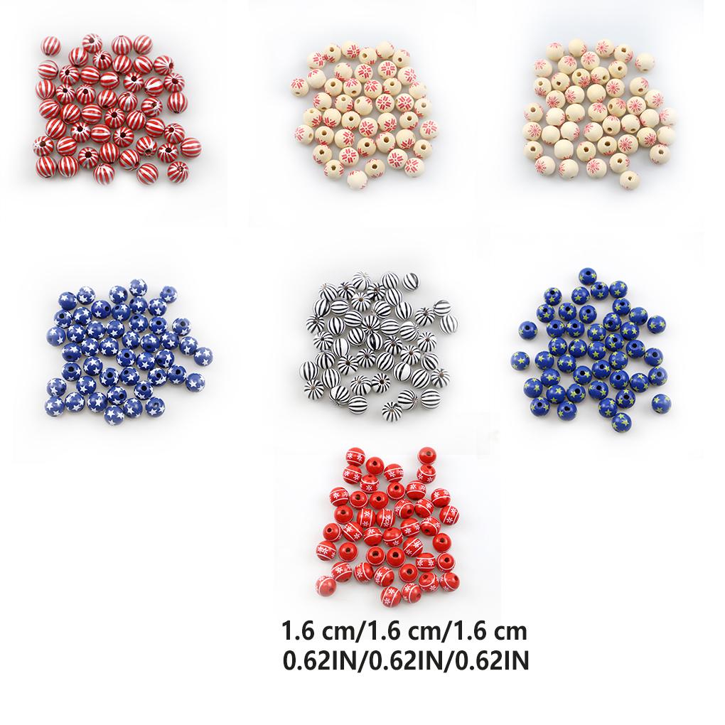 Деревянные разделительные бусины DIY Декоративные бусины-спейсеры Карманный набор швейных бусин Шармы для браслетов Ювелирные изделия Ручная работа Рукоделие
