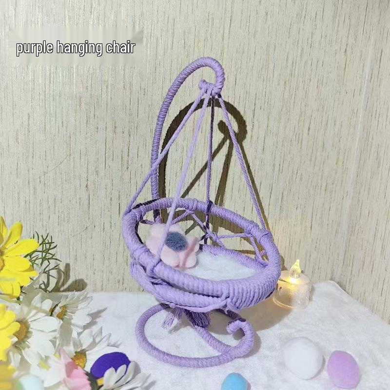 Плетеное вручную хлопковое кресло-гамак в виде корзины для подвешивания куклы – Бесплатная доставка на дом