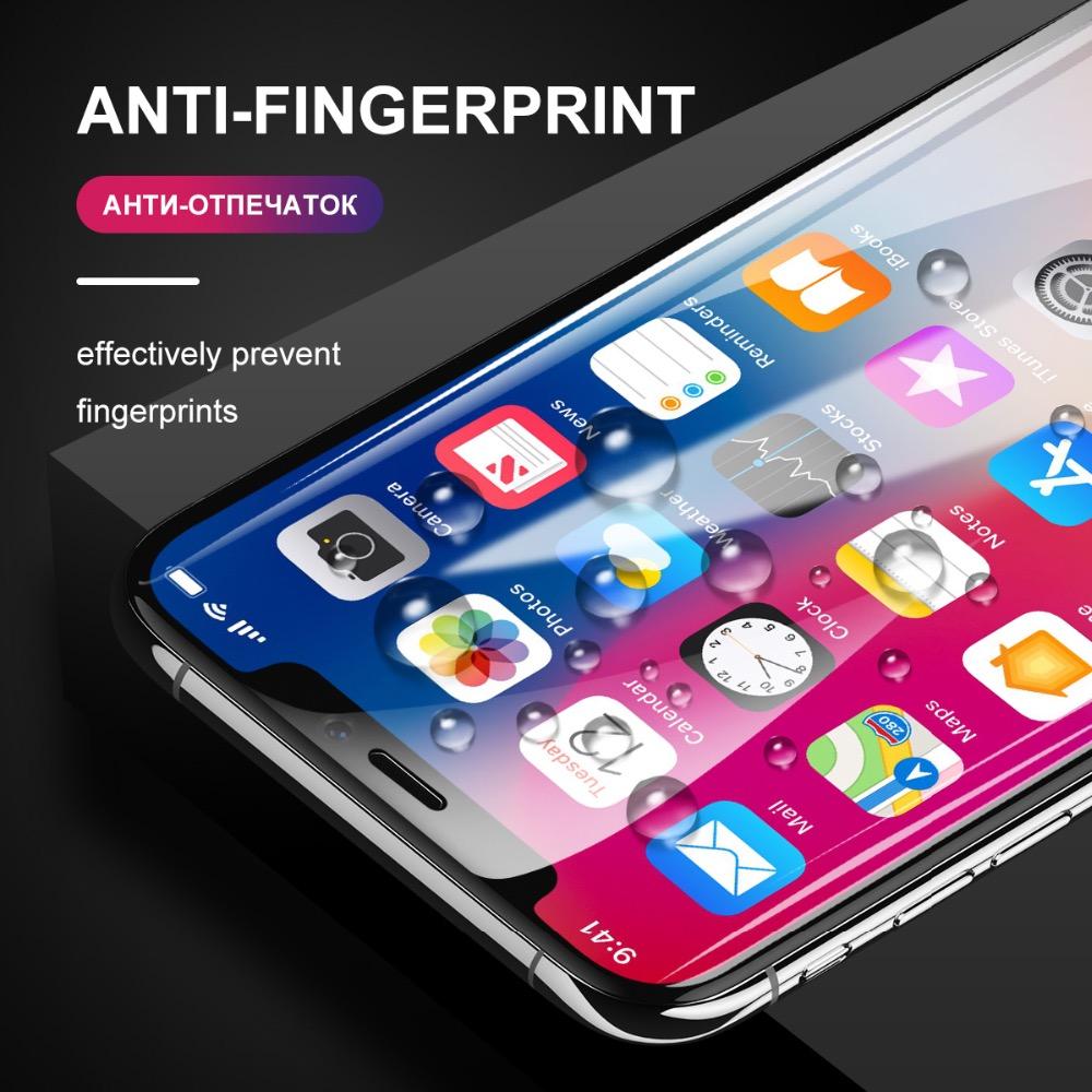 Полностью клейкое защитное стекло для iPhone 13 Pro Max, закаленное стекло 12 Mini 11 X XS XR 7 8 Plus 6 6s, защитная пленка для экрана