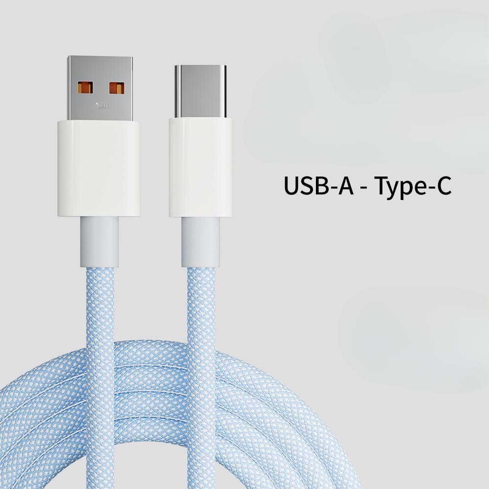 60W 6A USB Type C To Type C Cable Data Line For Iphone 15 Xiaomi Poco Fast Charging USB C Cable Type C Data Charge Cord Wire 20V