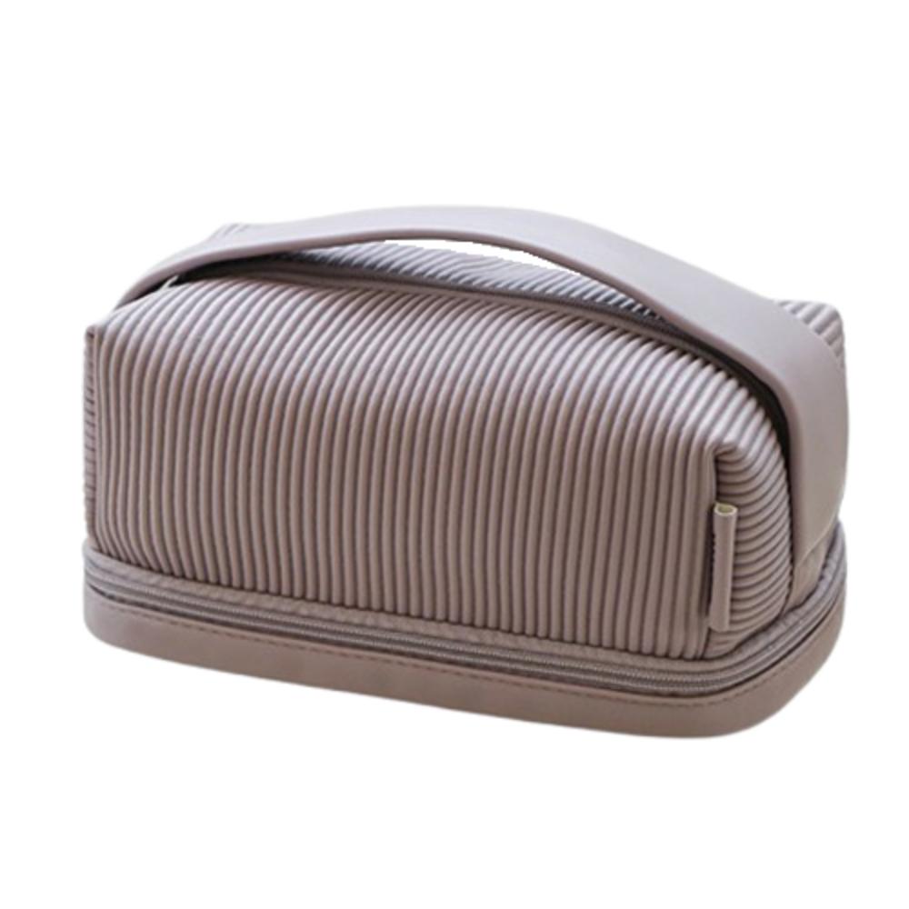 Чехол для туалетных принадлежностей из искусственной кожи, большая вместимость, сумка для хранения в ванной, дорожные аксессуары