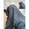 Retro design niche floral pajama pants women's summer new large size loose and comfortable home walking pants can be worn outside
