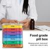 Коробка для хранения лекарств с несколькими отделениями, не содержит BPA, водонепроницаемая, влагостойкая, еженедельный органайзер для таблеток