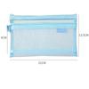 Large Capacity Simple Color Pencil Case Student Exam Series Hand Account Net Yarn Transparent Stationery Storage Supplies Bag