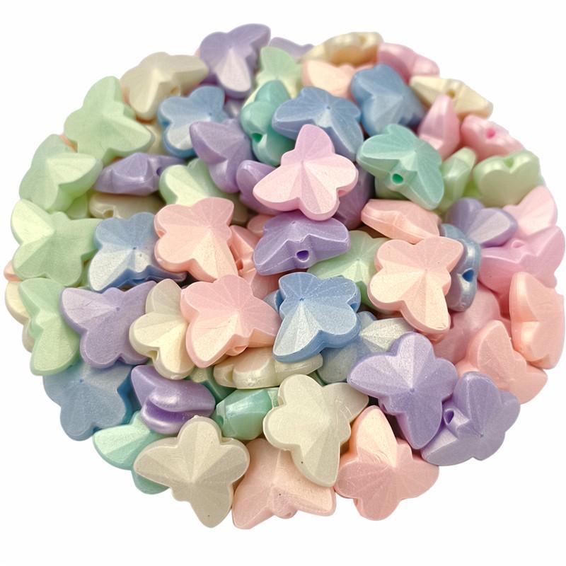 50-200 шт. изготовление ювелирных изделий сердце цветок звезда макарон матовый DIY для бусин
