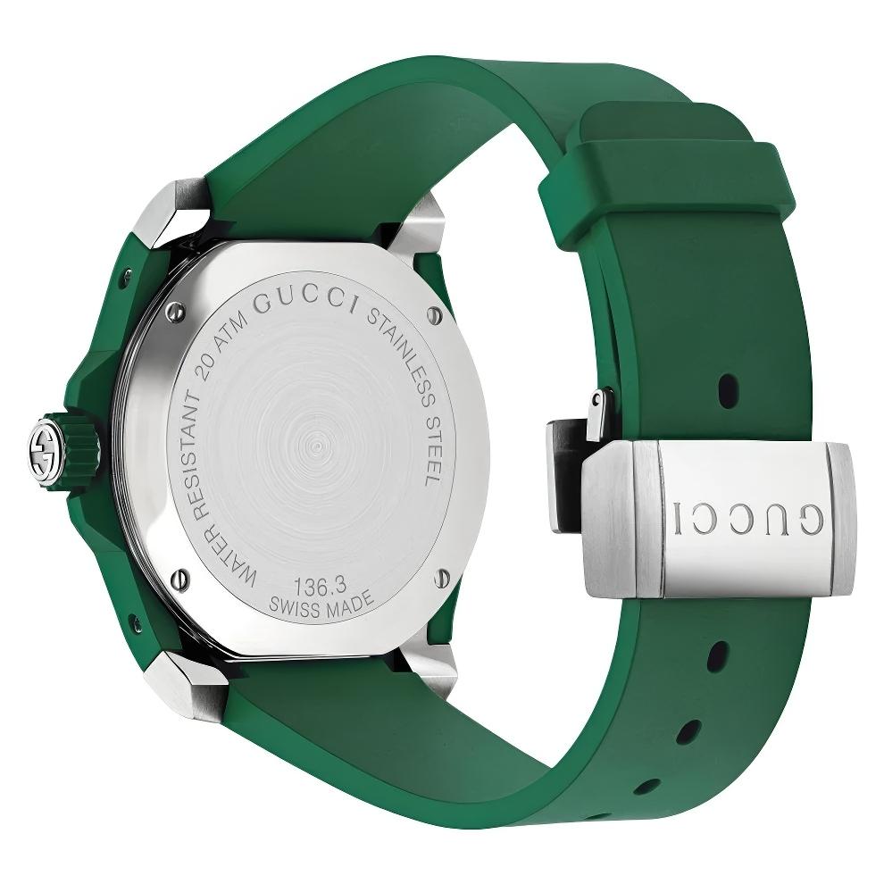 Gucci YA136310 Dive мужские часы с черным циферблатом