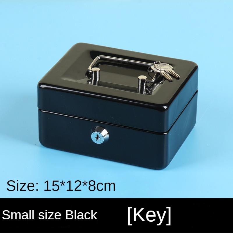 Утолщенная металлическая копилка, креативная копилка, копилка для ключей, копилка с паролем, переносная копилка, запираемый кассовый ящик, небольшая сортировочная коробка
