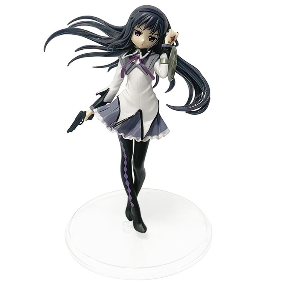 Аниме Puella Magi Madoka Magica Фигурка 17 см Akemi Homura Фигурка ПВХ Модель Украшения Кукла Детская Игрушка