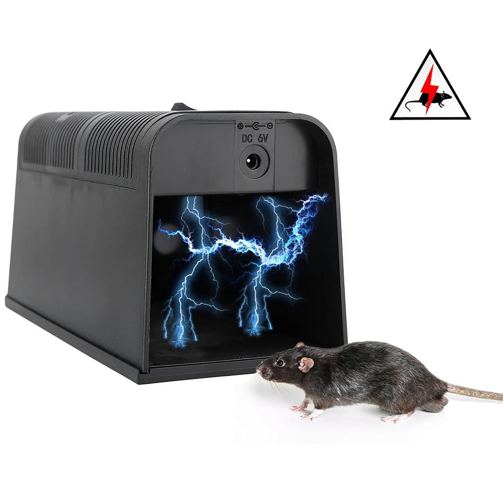 Electronic Mouse Rodent Humane Electric Shock Mouse Efficient and Safe for Home Use In and Storage Rooms Killer, High-Voltage Mousetrap, Trap,