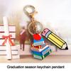 Backpack Pendant Keychain Graduation Ceremony Keychain Souvenir Teacher's Day Gift