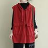 Vest for Women Cotton Hooded Sleeveless Tops Casual Sleeveless Sweater Oversize Thickened Casual V-neck Vest