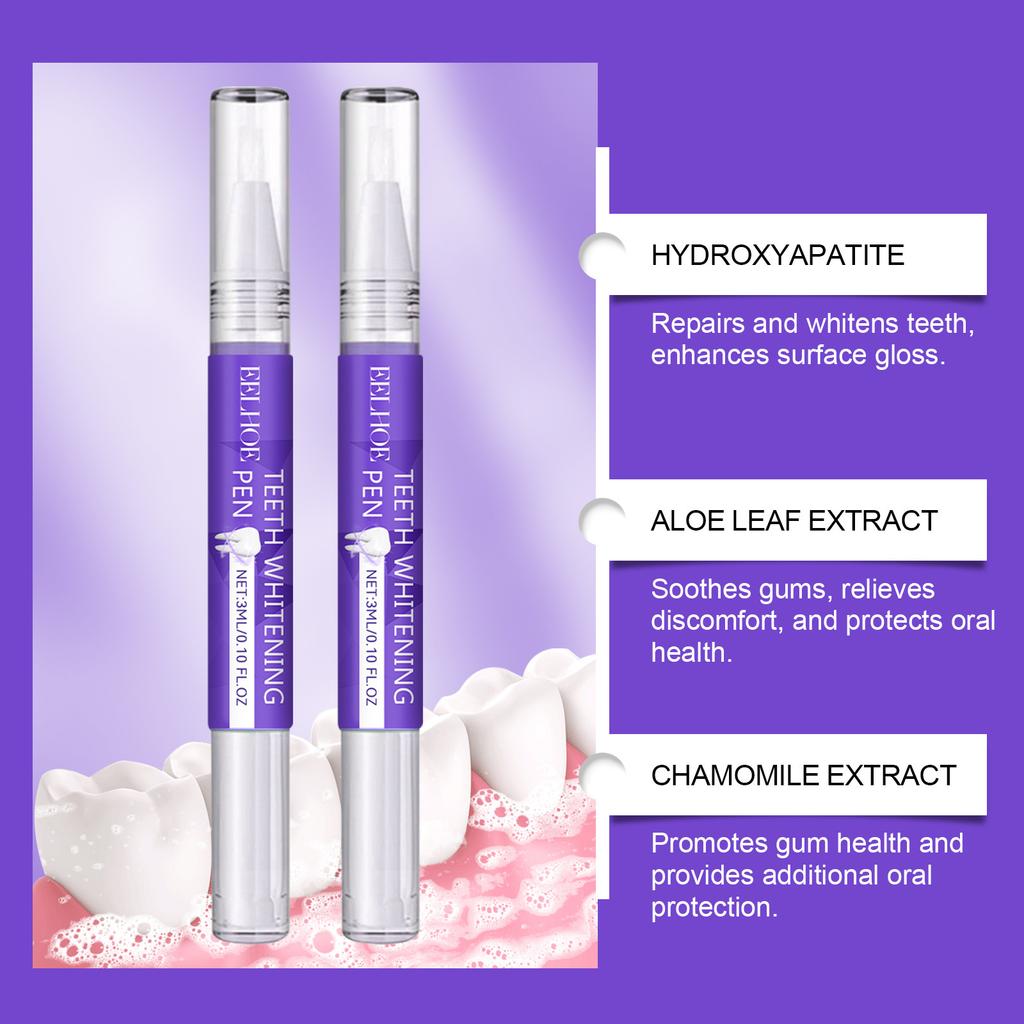 Teeth Whitening Pen Plaque Tartar Remover Tooth Repair Gum Relief Mouth Odor Bad Breath Removal Dental and Oral Care 3D Pen 6ml