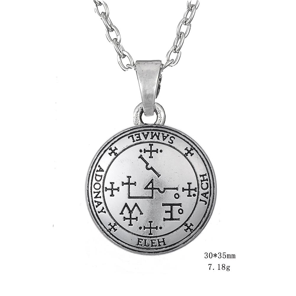 Новое ожерелье-амулет ведьмы, цепочка из нержавеющей стали, ожерелье с подвеской, регулируемая цепочка из вощеного шнура для мужчин, подарочная бижутерия, колье-чокер