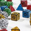 D12 D20 для TRPG DND многогранные блестящие игральные кости набор радужный игровой аксессуар