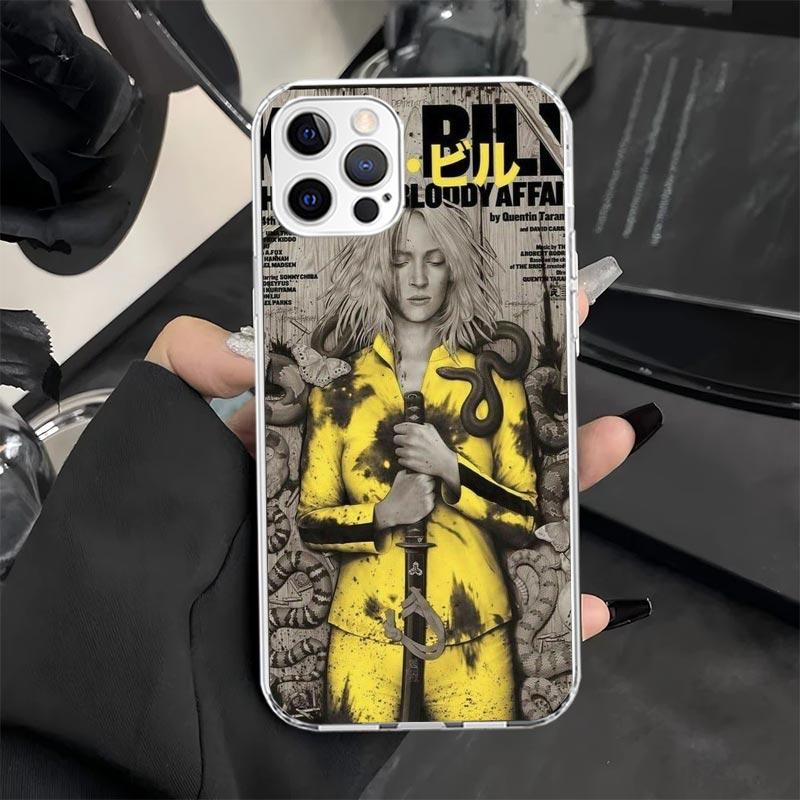 Чехол для телефона Kill Bill для iPhone 11 12 13 Mini 14 15 Plus 16 Pro Max 17 Air 16E 7 8 SE 17ProMax Мягкий чехол-футляр 11 14 15 16 Pro