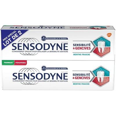 Sensodyne Зубная паста для чувствительных зубов и десен Свежая мята Набор из 2 x 75 мл