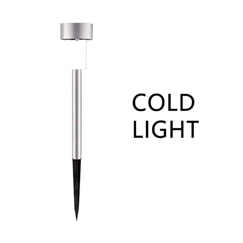 Садовая лампа из прочной нержавеющей стали, наружное освещение, солнечный газонный светильник, устойчивый к коррозии, украшение сада, стандартная лампа