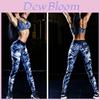 Женские леггинсы для йоги и фитнеса с высокой талией из эластичного полиэстера для комфортных движений