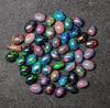 Oval Shape Lot, Multi Flashy Ethiopian Opal 8x6 MM Size Cabochon, Ethiopian Black Opal Cabochon Lot, Opal Gemstone Lot.