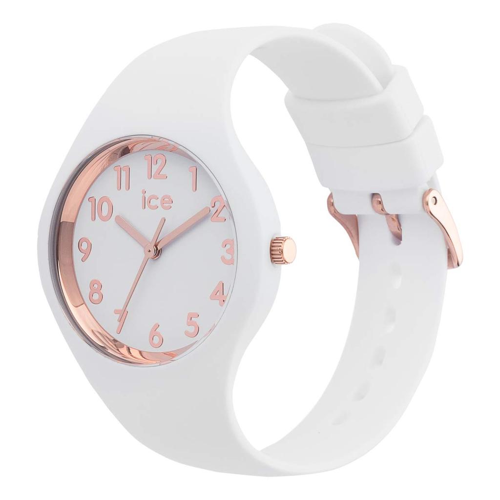 Авторизованный дистрибьютор Часы Ice watch 015343 Ice glam белые розовые золотые цифры очень маленькие [Ice watch] женские