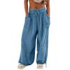Women's Pants Spring Light Solid Color Long Pants Beach Pants Casual Office Pants