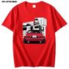 Initial DT Shirt Fragment Футболка Белая футболка Jdm Boost Turbo Японские автолюбители Racing Race Футболка большого размера с короткими рукавами