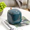 Round Shape Desktop Trash Can Double-layer Coffee Table Bomb Cover Small Storage Bucket Bin For Bathroom Office Paper Basket