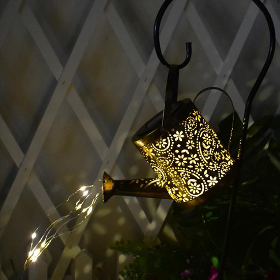 1 комплект солнечной лампы высокой прочности, креативная водонепроницаемая форма, полая простая установка, утюг для улучшения атмосферы