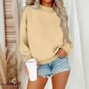 Women Winter Tops Women's Long Sleeve Sweatshirt Casual  Loose Fit Pollover Fleece Tops