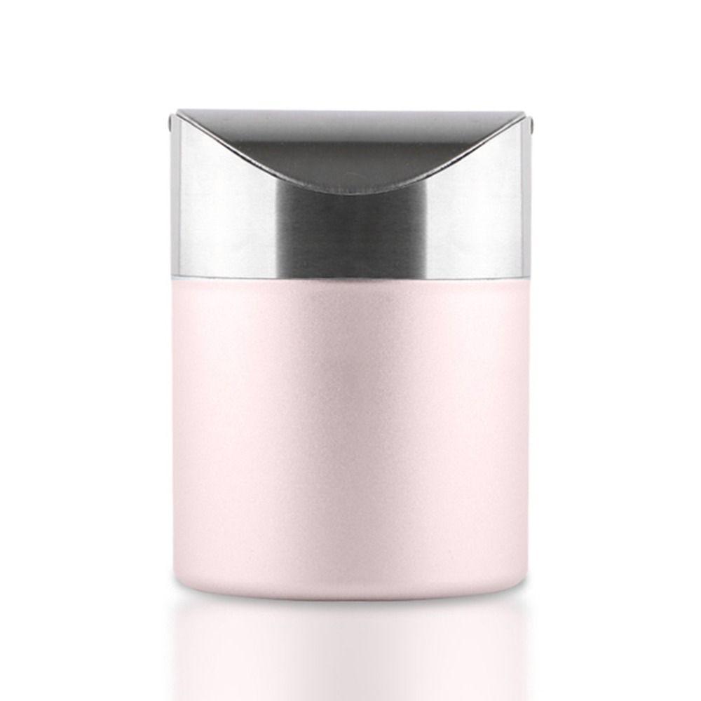 Dust-proof Mini Flip Trash Can Rust-proof Creative Storage Bin Desktop Trash Can Kitchen