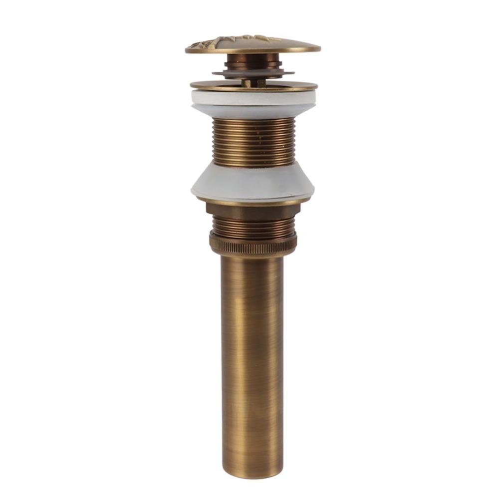 Quick Drainage Sink Drain Brass Material Sink Drain Stopper Vintage Drain Stopper Bathroom