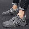 Модная камуфляжная спортивная обувь Мужская обувь Повседневная джинсовая обувь Высококачественные мужские туфли на платформе Desert Ankle Bota Masculina